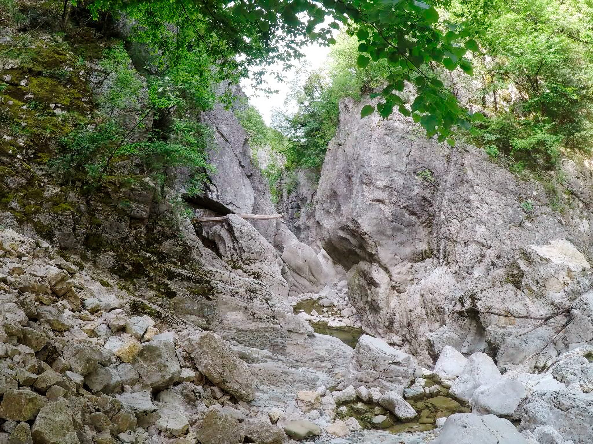 Down the Rječina canyon